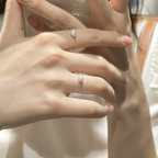 Anillo de perlas con baño de oro de 14 quilates