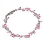 Vine Leaf Zirconia Bracelet