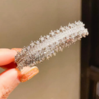Pulsera de puño con circonitas cúbicas y borde de encaje - Baño de oro de 18K y plata